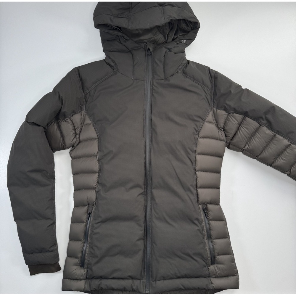 KUHL Skyfire Down Parka‎ Goose Down Puffy Jacket Womens Small Green Coat